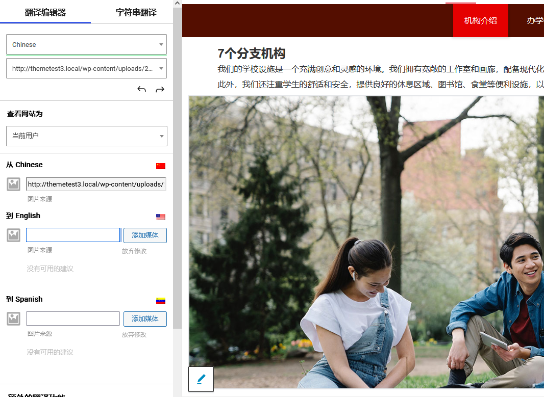 translatepress-本地存储的多功能语言切换插件 translatepress-本地存储的多功能语言切换插件