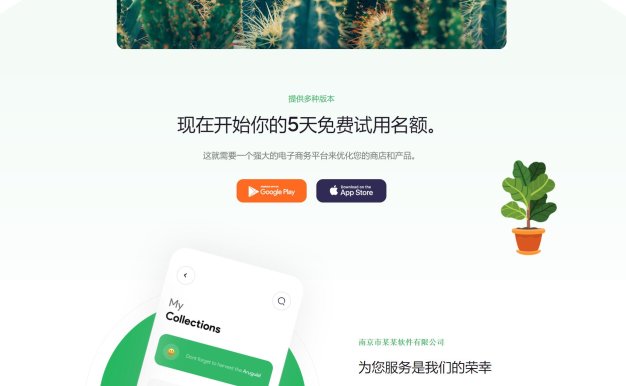 APP应用程序软件介绍响应式网站模板