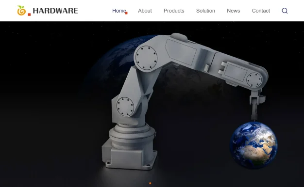 英文外贸网站模板 五金机械设备外贸网站源码下载